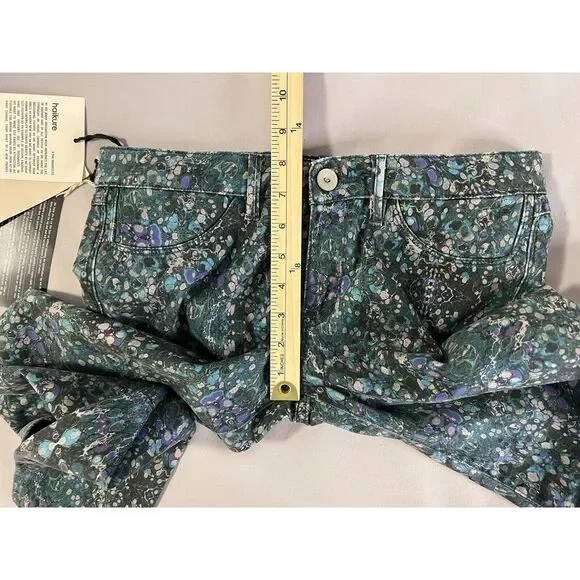 Haikure New Montreal Jeans Made In Italy Sz 30 Print Heart Blue‎ NWT - Picture 4 of 10